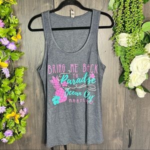 _🌸5/$25🌸Ocean City Maryland Sleeveless Printed Top Size Large